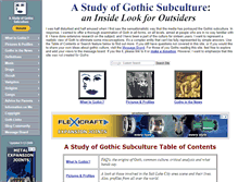 Tablet Screenshot of gothicsubculture.com